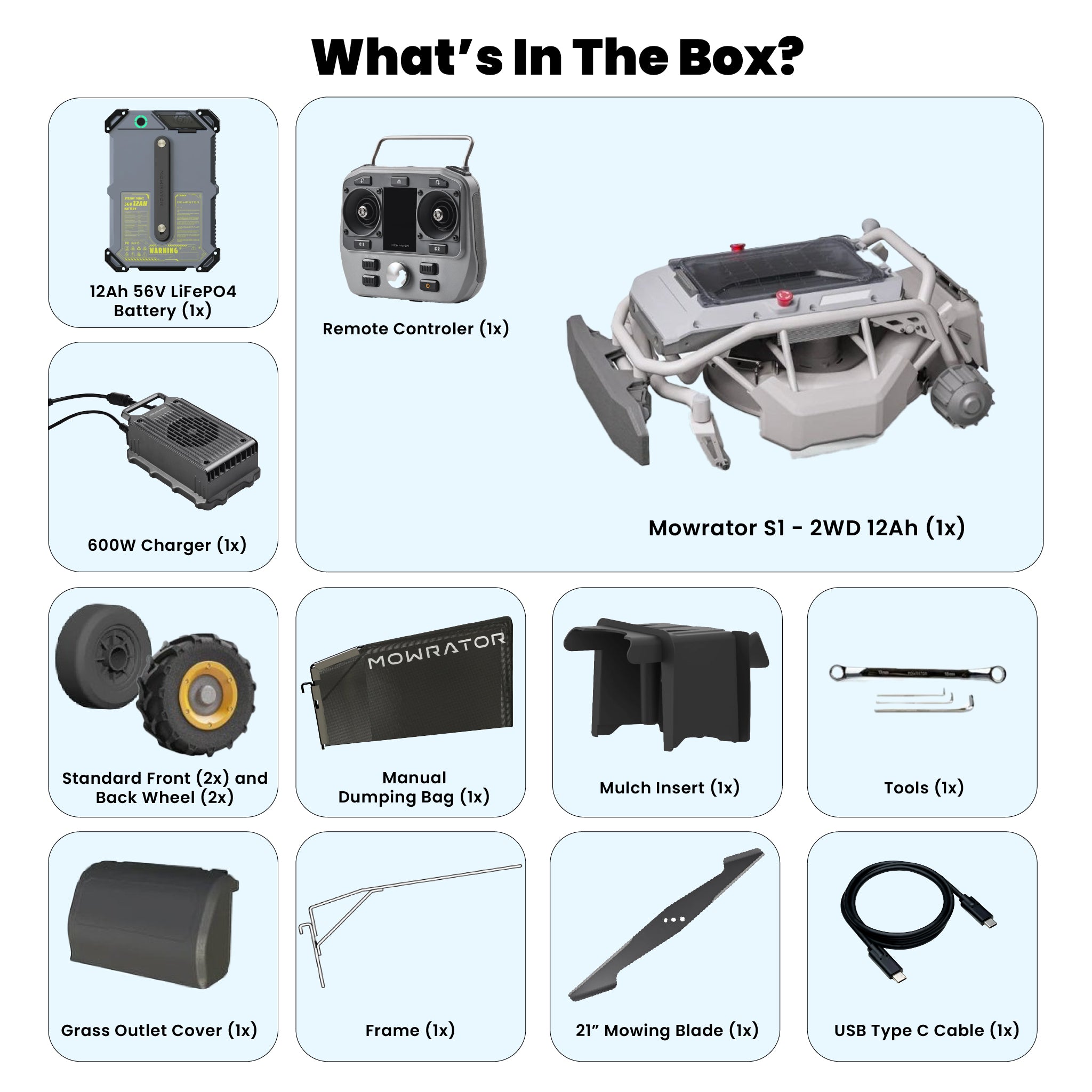 Mowrator S1 – 2WD 12Ah