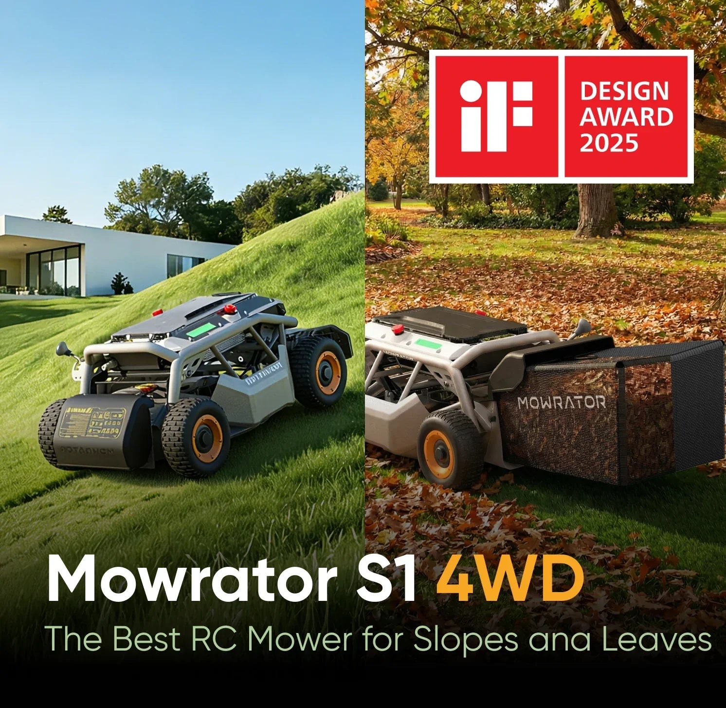 Mowrator S1 – 4WD 18Ah (mit verformbaren Reifen)